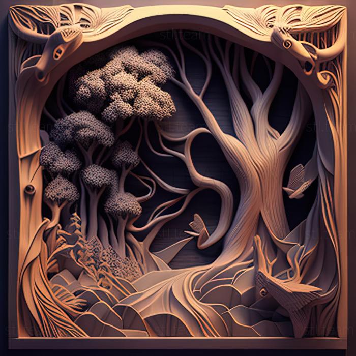 Картины Фэнтезийный лес
